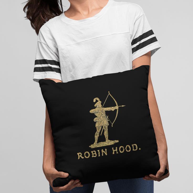 Robin Hood The Archer Book Cover Illustration In Gold Pillowcase