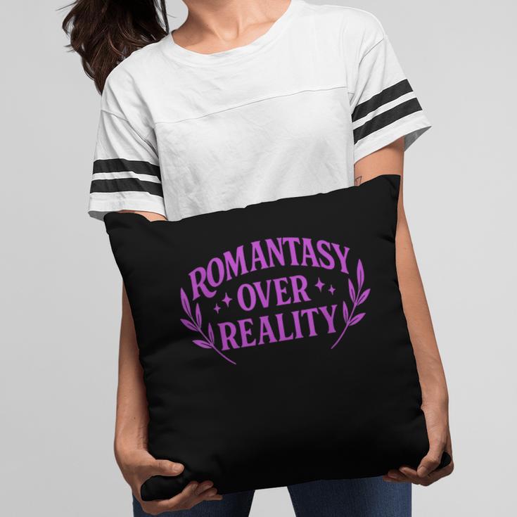 Romantasy Book Reader Aesthetic With Fantasy Feels Pillowcase