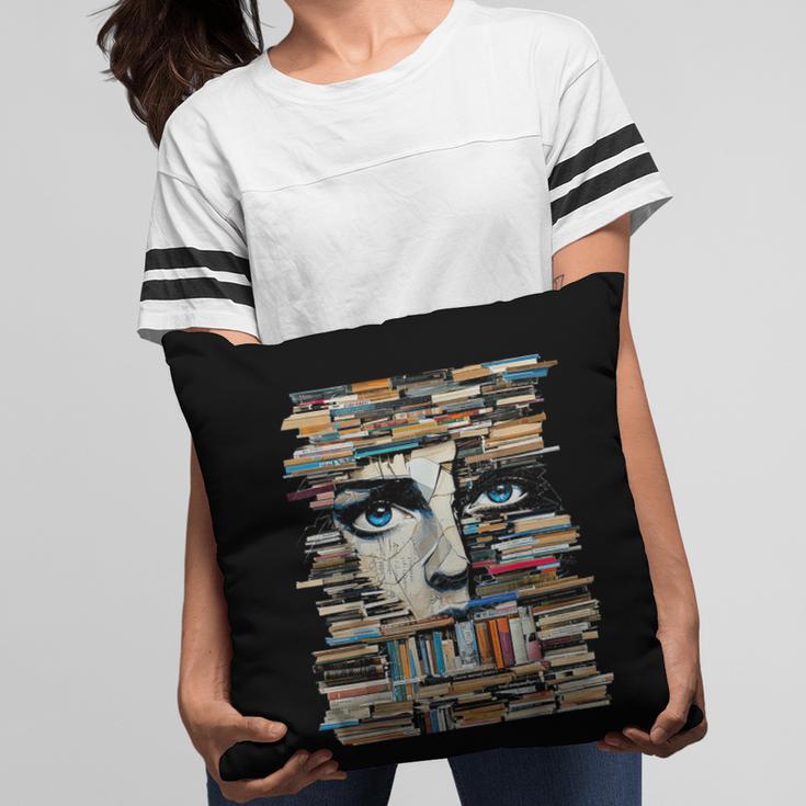 RtY Book Man Graphic Eyes Colorful Art Small Pillowcase