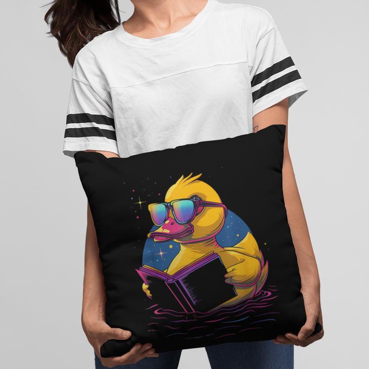 Rubber Duck Rubber Duckie Reading Book Rubber Duckling Pillowcase