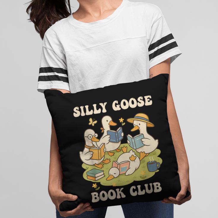 Silly-Goose Book Club Goose And Book Lovers Pillowcase