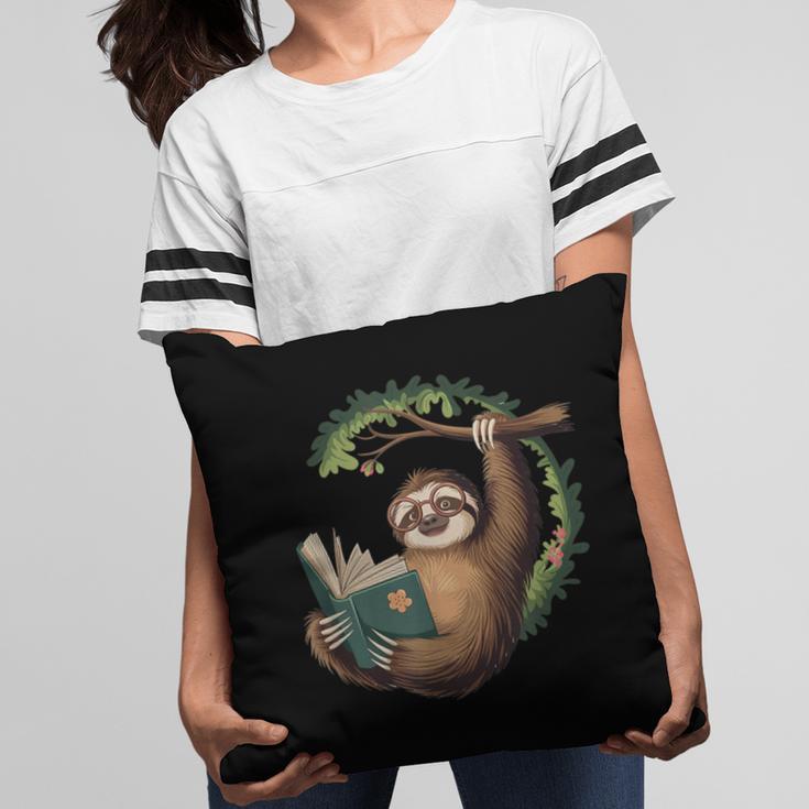 Sloth Reading a Book Lazy Sloth Bookworm Pillowcase Sloth Reading a Book Lazy Sloth Bookworm Pillowcase