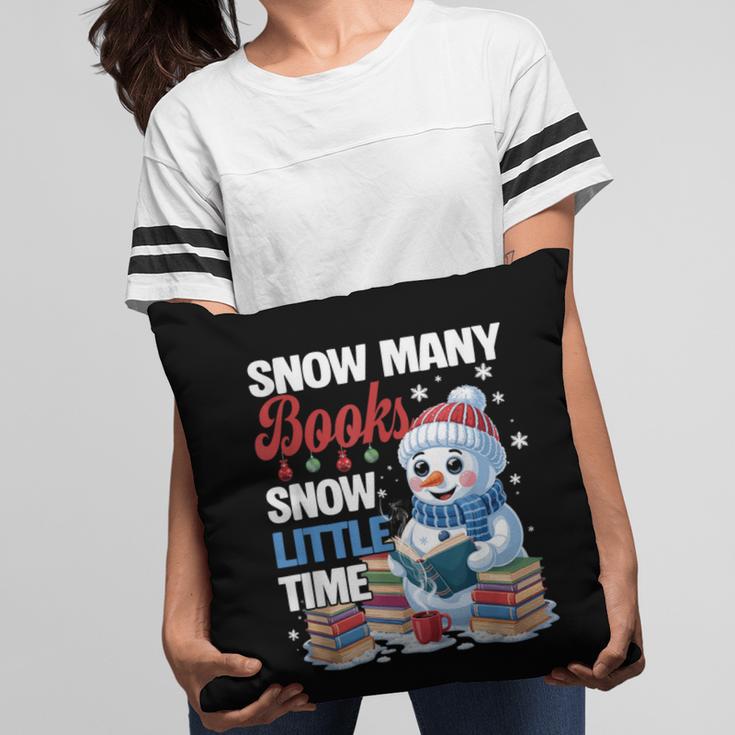 Snowman Winter Snow So Many Books Christmas Snow Little Time Pillowcase