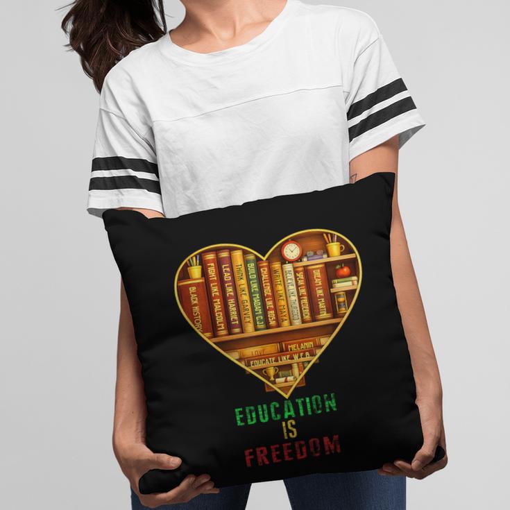 History Education Is Freedom Books Black History Heart Pillowcase History Education Is Freedom Books Black History Heart Pillowcase