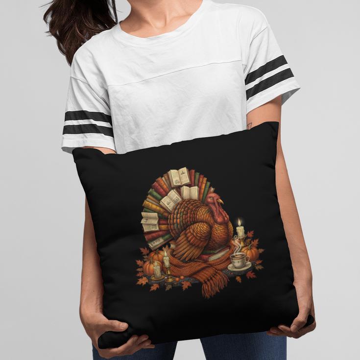 Turkey Reading Books Fall Season Thanksgiving Teacher Book Pillowcase Turkey Reading Books Fall Season Thanksgiving Teacher Book Pillowcase