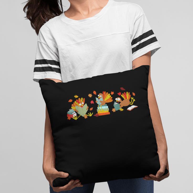 Turkey Reading Books Fall Thanksgiving Teacher Book Lovers Pillowcase Turkey Reading Books Fall Thanksgiving Teacher Book Lovers Pillowcase