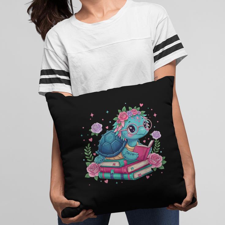Turtle Bookworm Reading Book Bookworm Book Nerd Cute Graphic Pillowcase
