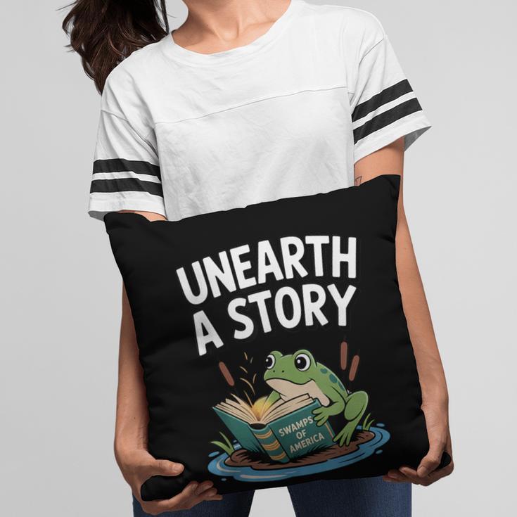 Unearth a Story Frog Reading a Book Summer 2026 Pillowcase