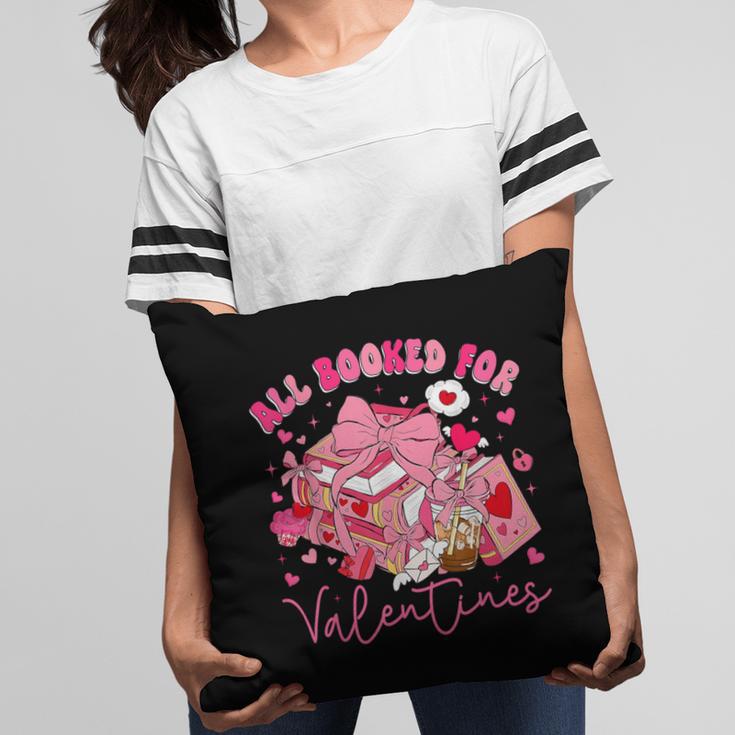Valentine All Booked Book Coffee Coquette Bow Girl Women Pillowcase Valentine All Booked Book Coffee Coquette Bow Girl Women Pillowcase