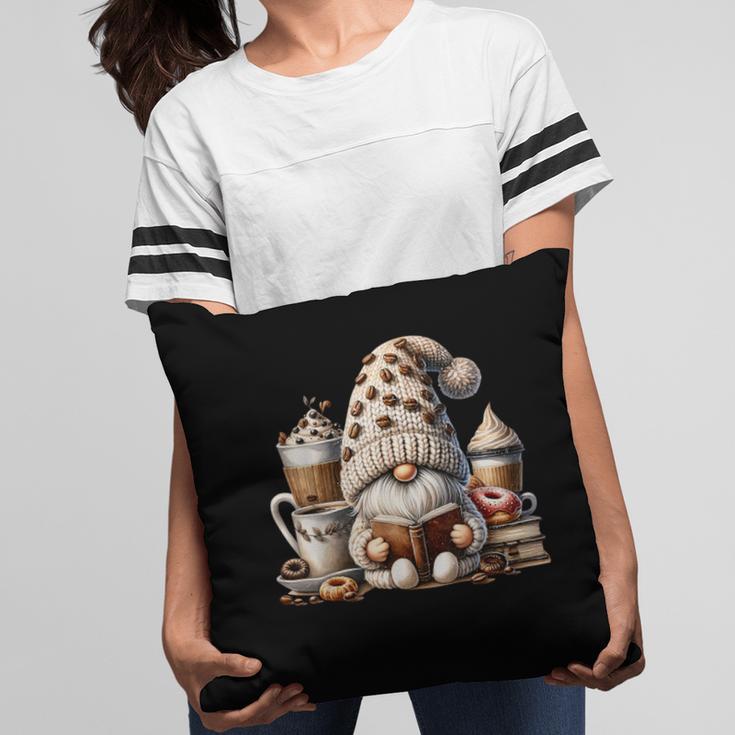Vintage Cute Gnome Reading Book Coffee Latte Men Women Kids Pillowcase