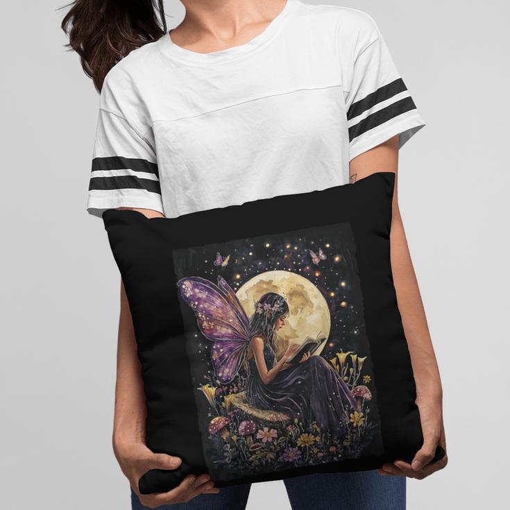 Whimsical Book Fairy Reading Bookish Fairycore Pillowcase