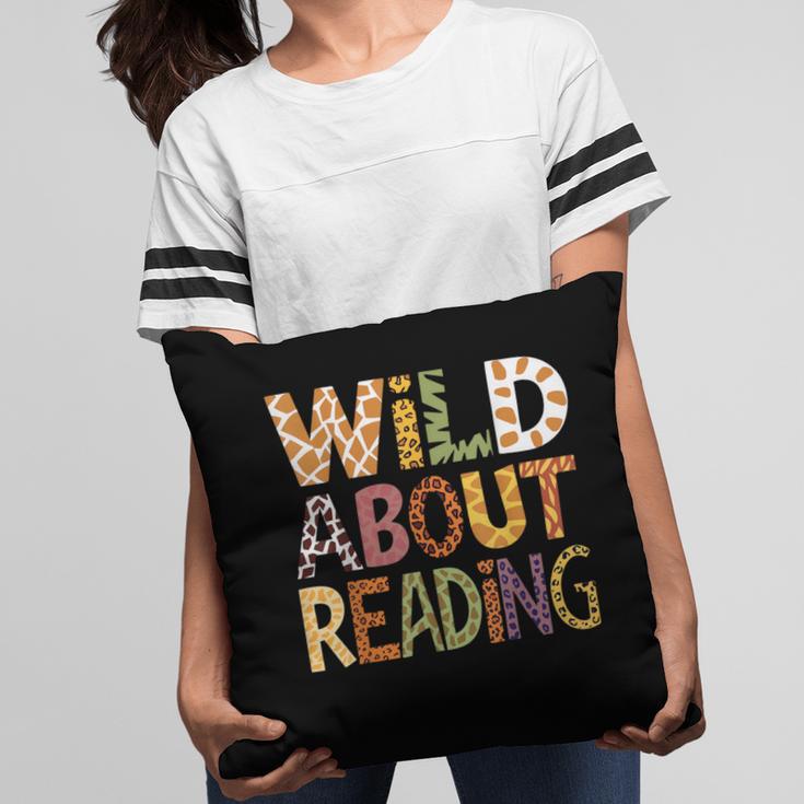 Wild About Reading Book Animal Children's Book Lover Teacher Pillowcase