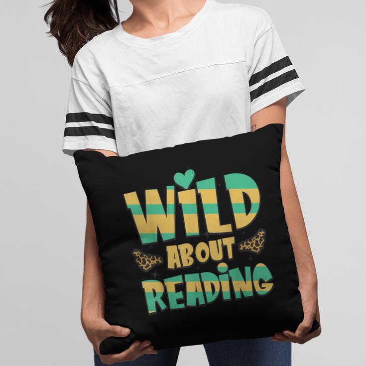 WILD ABOUT READING I Love Books Bookworm Library Day Pillowcase