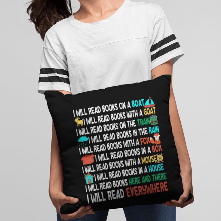 I Will Read Books On A Boat & Everywhere Reading Book Pillowcase