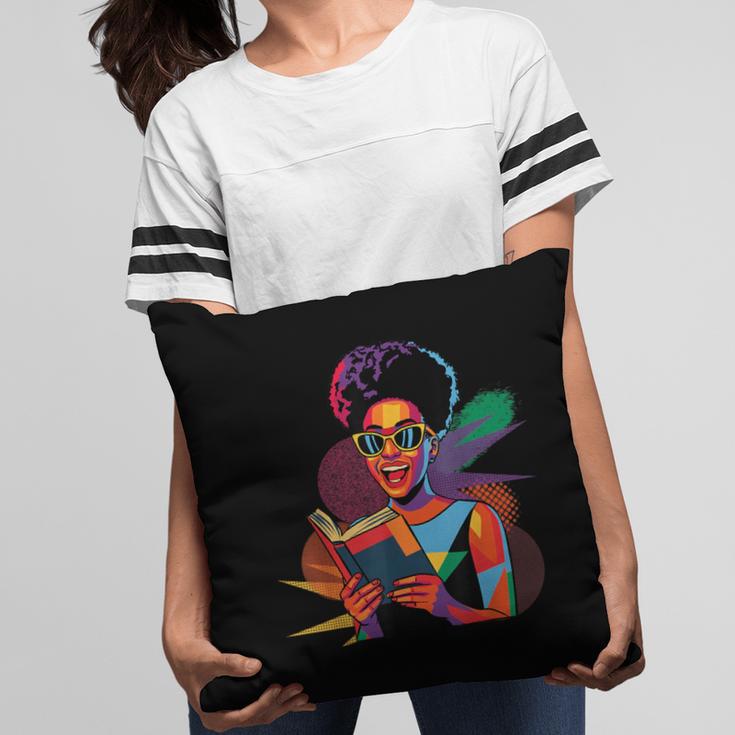 Woman Reading Book Lover Geometric Girl Afro History Pillowcase Woman Reading Book Lover Geometric Girl Afro History Pillowcase