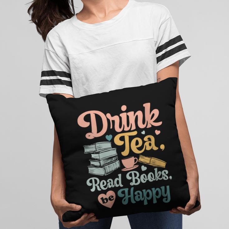 Women's Drink Tea Read Books Nerd Book Reader Book Reading Lover Pillowcase