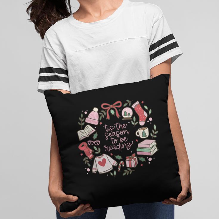 Xmas Tis The Season To Be Reading Books Pajamas Pillowcase