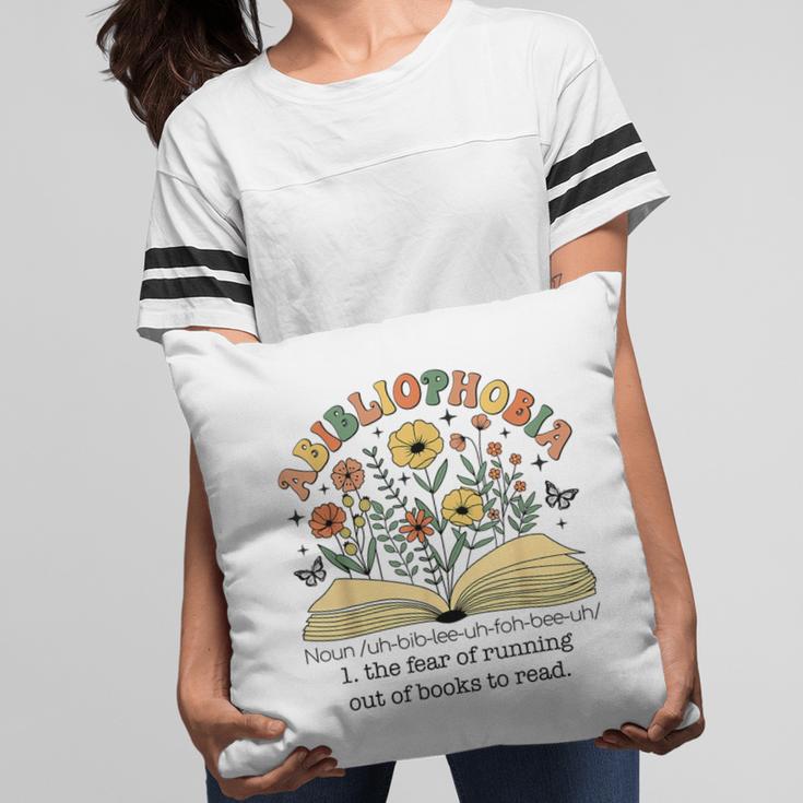 Abibliophobia Wildflower Reading Bookworm Book Reader Pillowcase