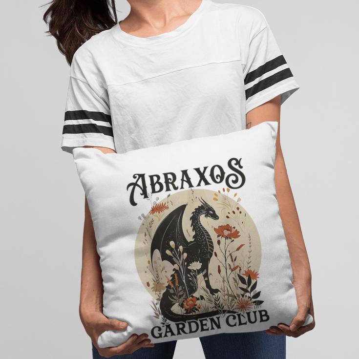 Abraxos Flower Garden Club Book Lover Fantasy Dragon Bookish Pillowcase