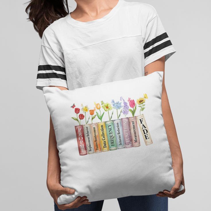 Applied Behavior Analysis Book Wildflower ABA RBT Therapist Premium Tri-Blend Pillowcase