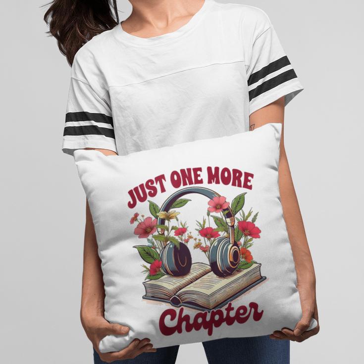 Audiobook Lover Bookish Headphones Just One More Chapter Pillowcase