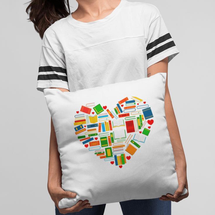 Book Lover Librarian Books Heart Valentine Pillowcase Book Lover Librarian Books Heart Valentine Pillowcase