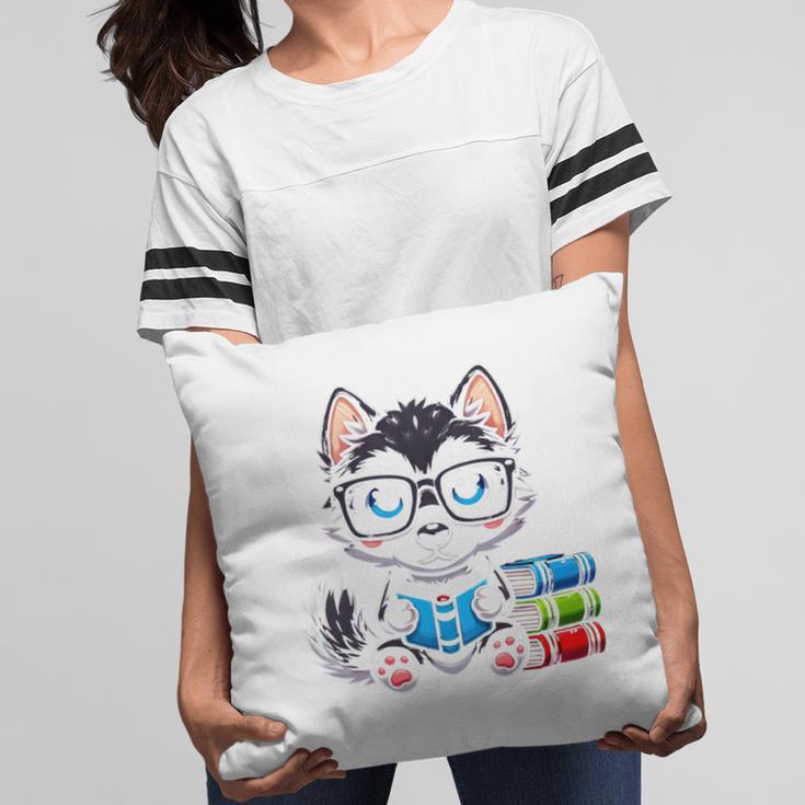 Book Lover Reading Husky Dog Pillowcase Book Lover Reading Husky Dog Pillowcase