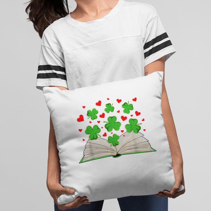 Book With Shamrocks Librarian Saint Patrick's Day Kids Pillowcase