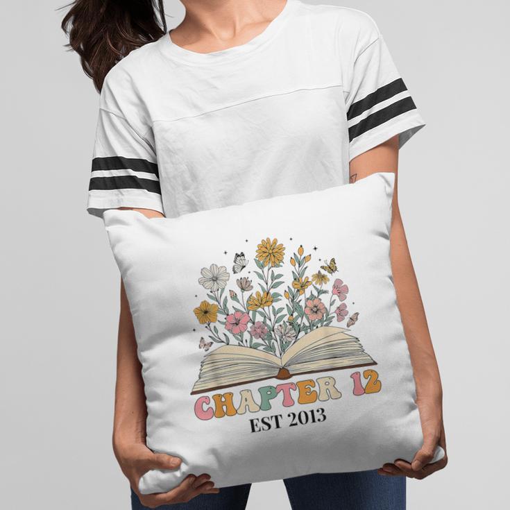 Chapter 12 Years Old 12th Birthday Wildflower Book Lover Pillowcase