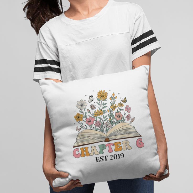 Chapter 6 Years Old 6th Birthday Wildflower Book Lover Pillowcase