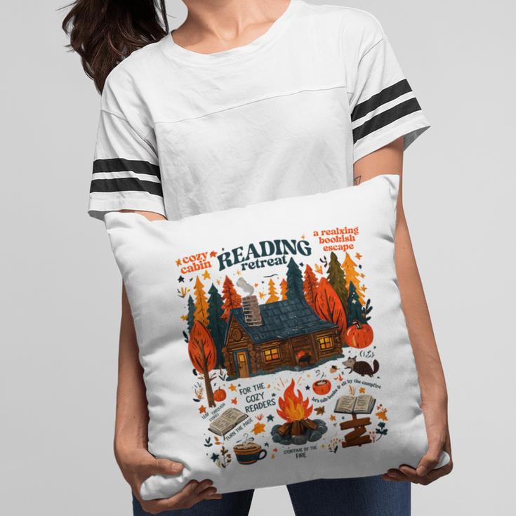 Cozy Reading Cabin Retreat Fall Bookish Autumn Cozy Reader Pillowcase