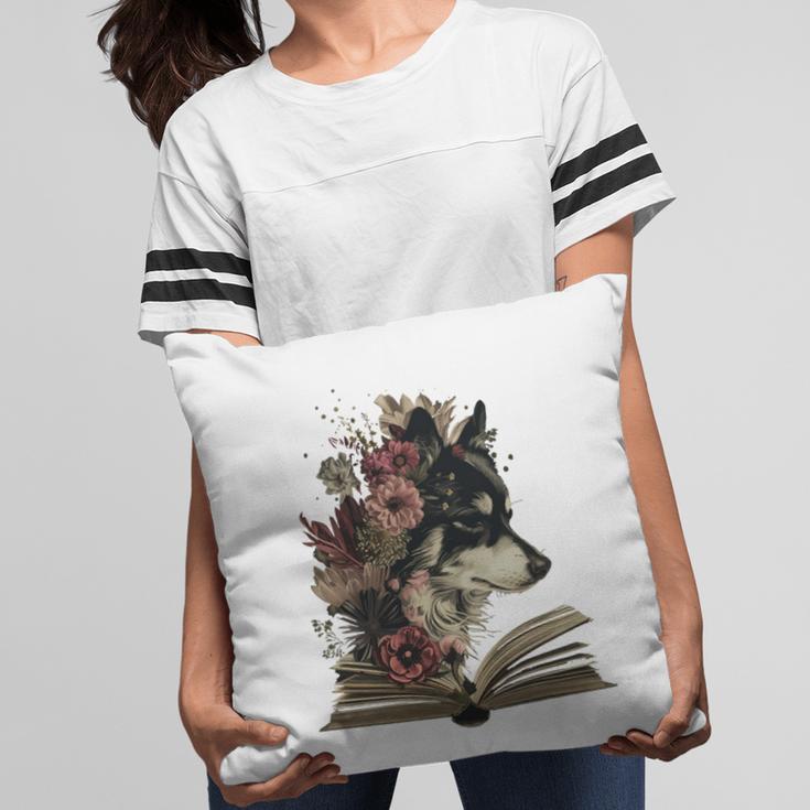 Dog Book Flower Pillowcase
