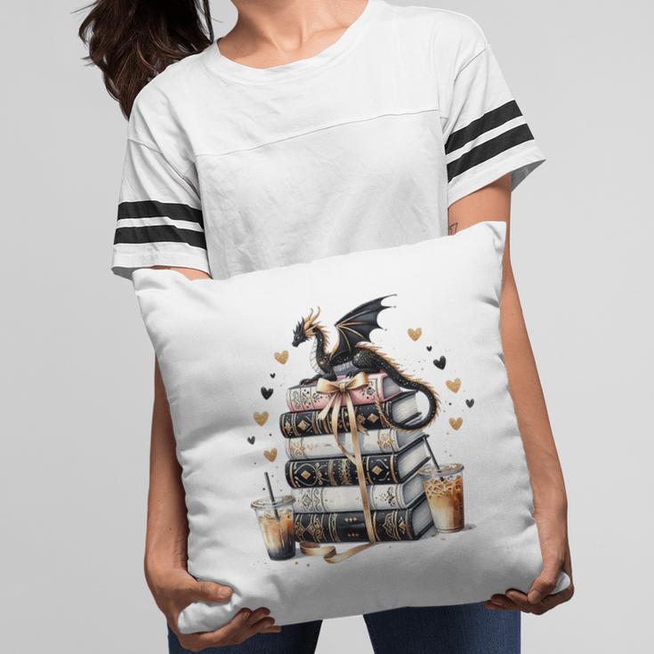 Dragon Hoard Of Books Reading Lover Cute Art Pillowcase