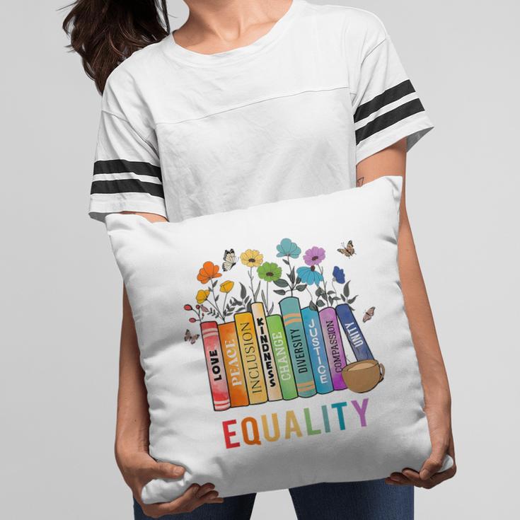 Equal Rights Book Flower Equality Peace Love Kindness Book Pillowcase Equal Rights Book Flower Equality Peace Love Kindness Book Pillowcase