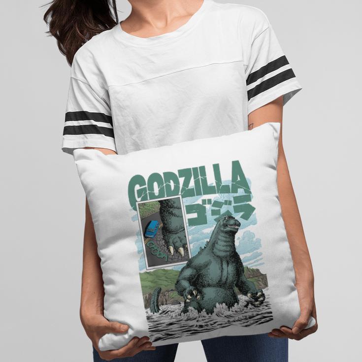 Godzilla Ocean Scene Comic Book Illustration Movie Monster Pillowcase