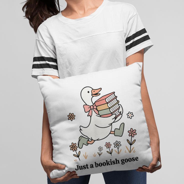 Goose With Books Cute Bookworm Reader Pillowcase