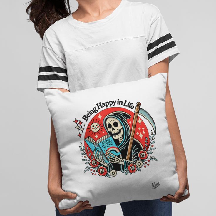 Grim Reaper Reads a Book Pillowcase Grim Reaper Reads a Book Pillowcase