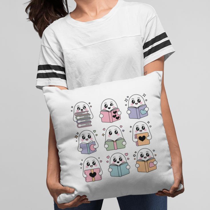 Halloween Ghosts Reading Books Pattern Spooky Kawaii Anime Pillowcase