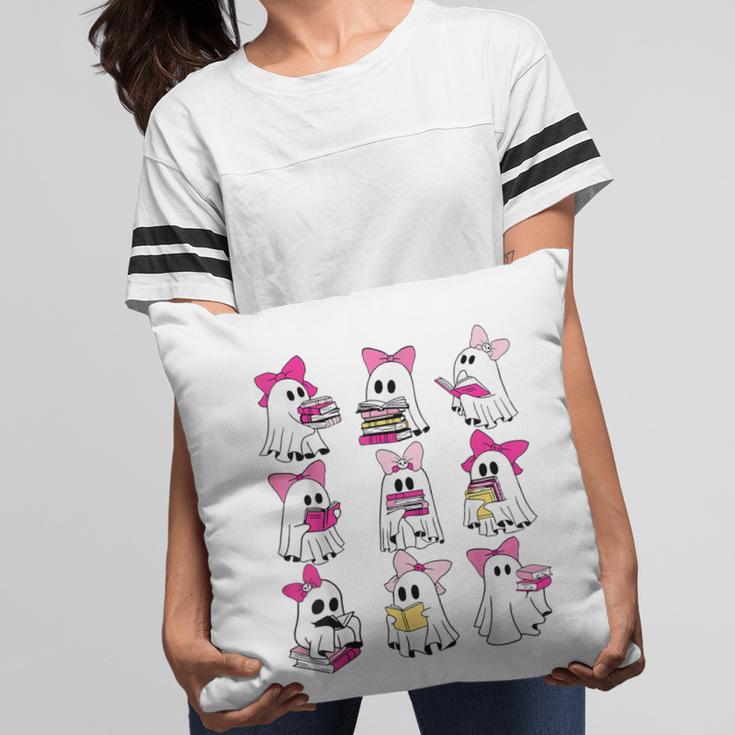 Halloween Pink Ghost Read More Books Spooky Boo Teacher Kids Pillowcase