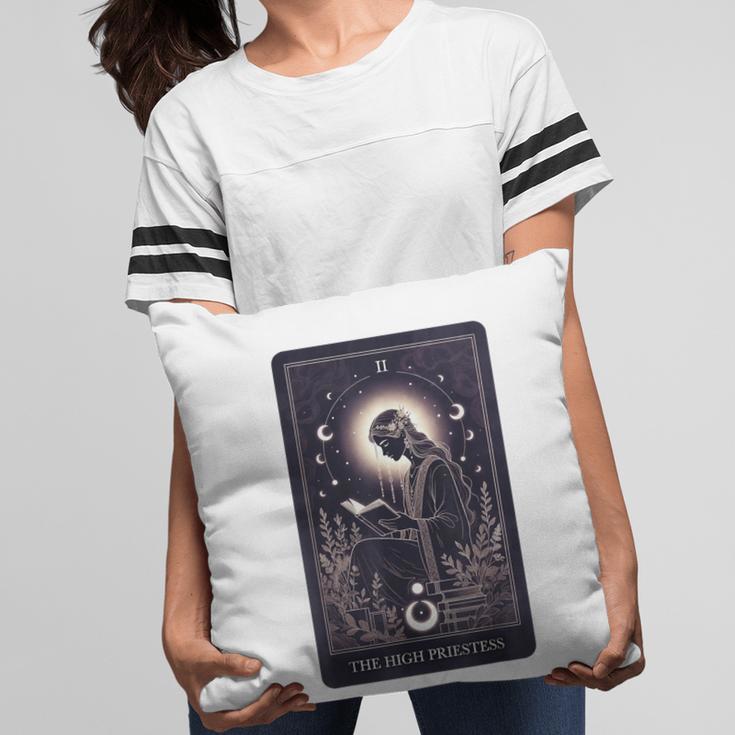 High Priestess Tarot Art Celestial Mystic Book Lover Pillowcase