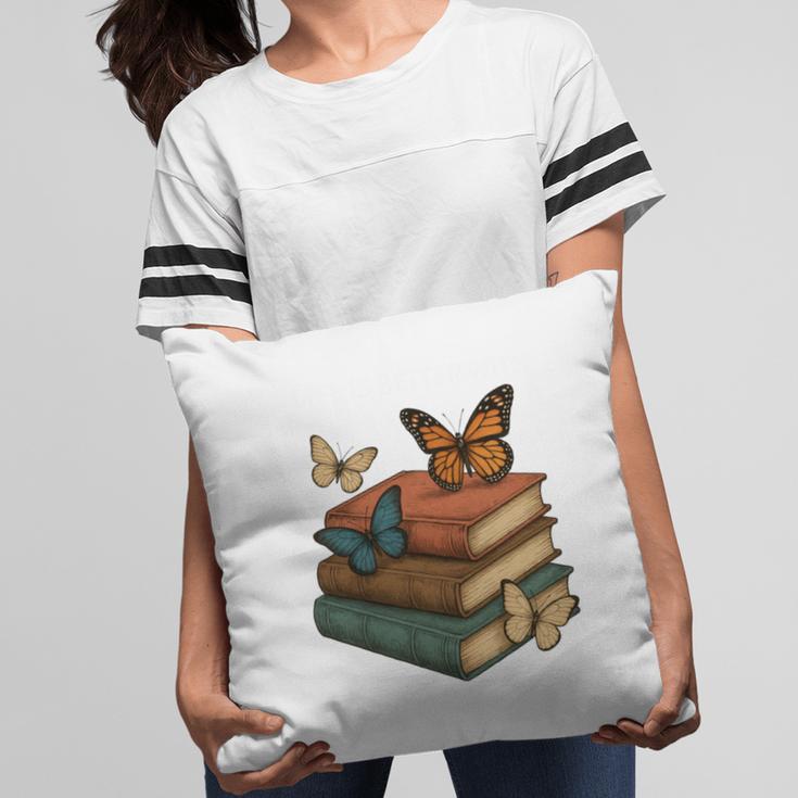 Life Is Better With Butterflies And Books Cute Butterfly Pillowcase
