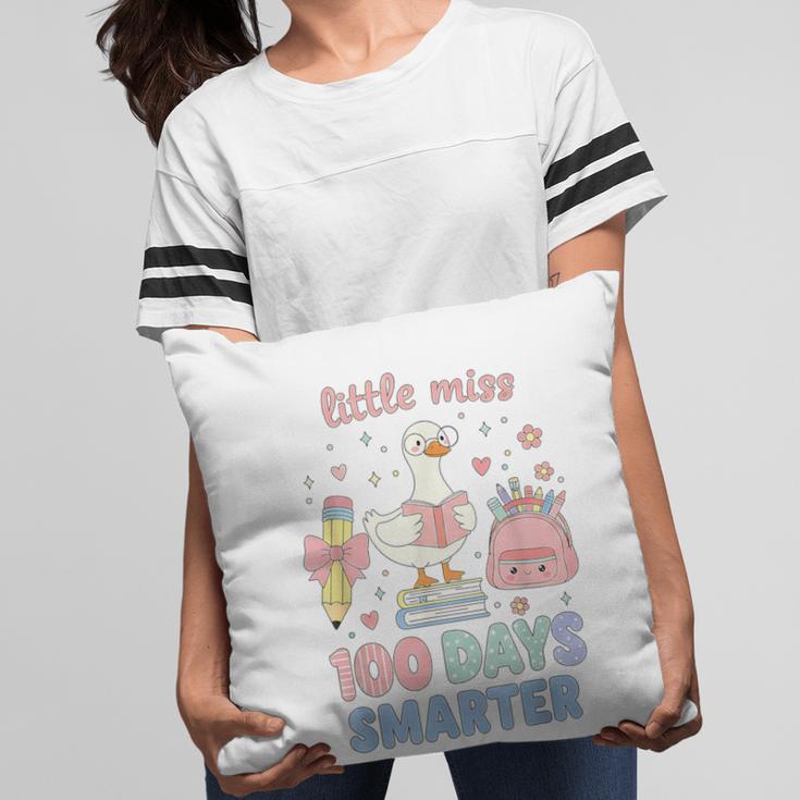Little Miss 100 Days Smarter Cute Goose Reading Books Girls Pillowcase Little Miss 100 Days Smarter Cute Goose Reading Books Girls Pillowcase