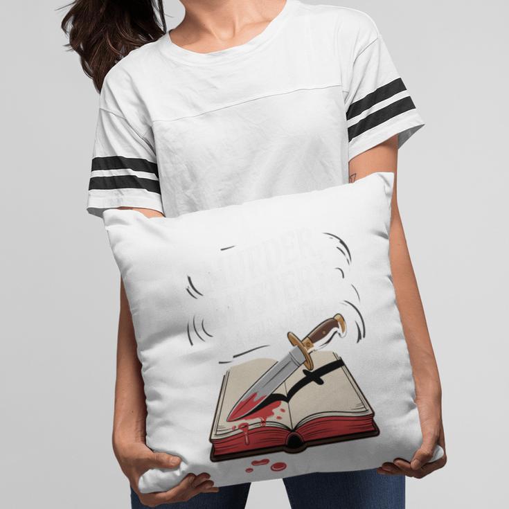 Murder Mystery And a Cup Of Tea Book Humor Pillowcase