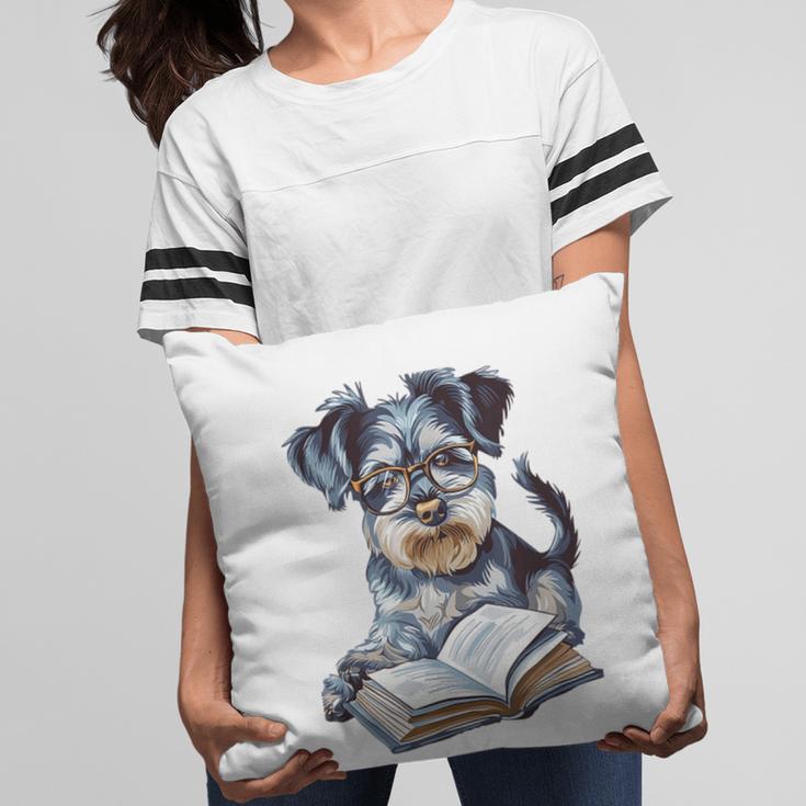 Nerdy Schnauzer Dog Book Lover Glasses Cute Pet For Men Women Kids Pillowcase Nerdy Schnauzer Dog Book Lover Glasses Cute Pet For Men Women Kids Pillowcase