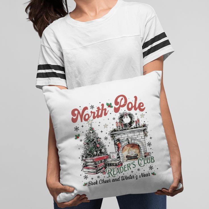 North Pole Book Club Book Lover Bookish Bookworm Christmas Pillowcase