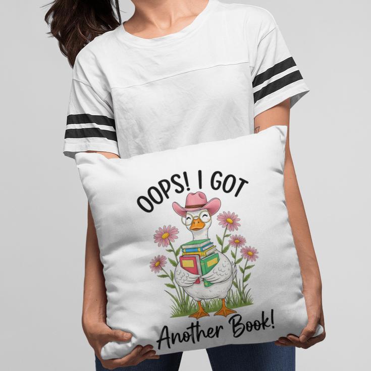 Oops I Got Another Book Cute Goose Librarian Reading Teacher Pillowcase