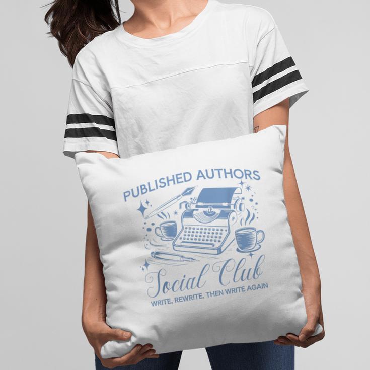 Published Authors Social Club Women Vintage Poet Book Writer Pillowcase