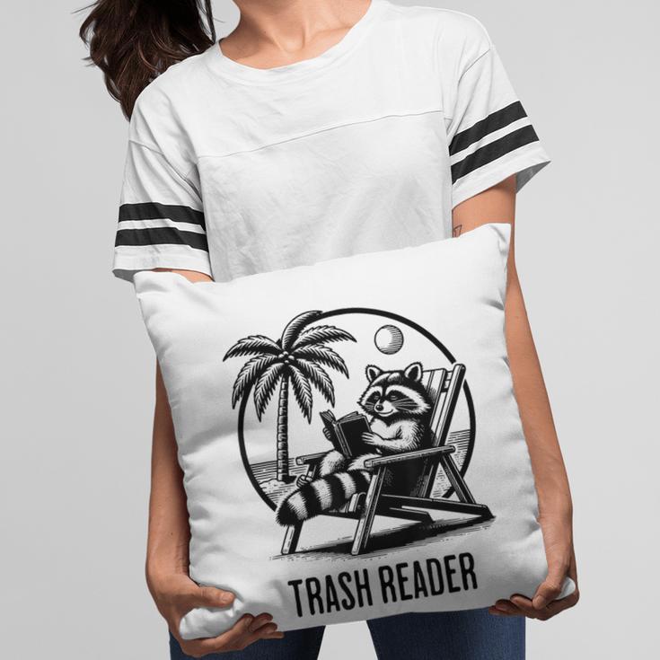 Raccoon Reading Books Summer Humor Trash Reader Pillowcase