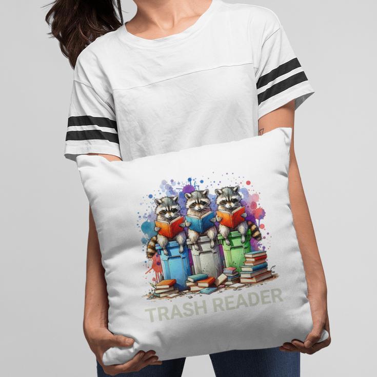 Racoons Trash Reader Book Lover Romantic Novels Premium Pillowcase