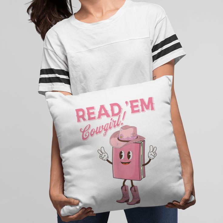 Read 'Em Western Cowgirl Retro Groovy Reading Books Pillowcase Read 'Em Western Cowgirl Retro Groovy Reading Books Pillowcase